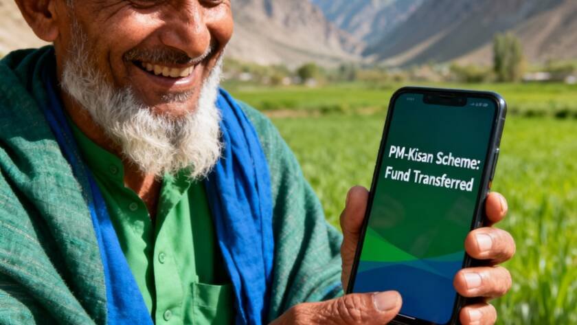 Farmers of Jammu & Kashmir receiving PM-Kisan funds via direct bank transfer