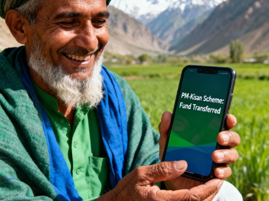 Farmers of Jammu & Kashmir receiving PM-Kisan funds via direct bank transfer